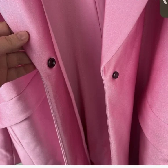 Good American Women's Sculpted Pink Blazer - Picture 2 of 8